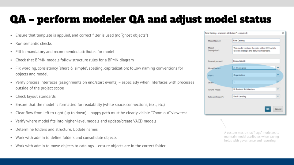 QA checklist