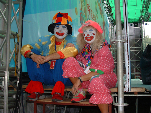 J-M Erlendson as clown